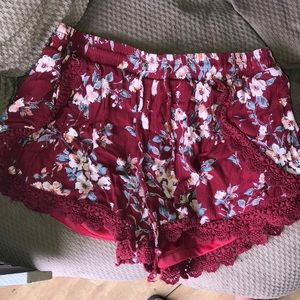 cute flowered shorts